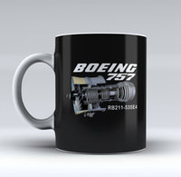 Thumbnail for Boeing 757 & Rolls Royce Engine (RB211) Designed Mugs