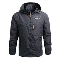 Thumbnail for Boeing 757 & Text Designed Thin Stylish Jackets