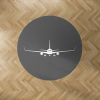 Thumbnail for Boeing 767 Silhouette Designed Carpet & Floor Mats (Round)