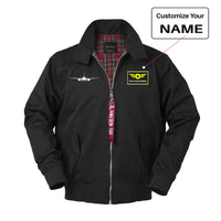 Thumbnail for Boeing 777 Silhouette Designed Vintage Style Jackets