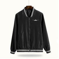 Thumbnail for Boeing 777 Silhouette Designed Thin Spring Jackets