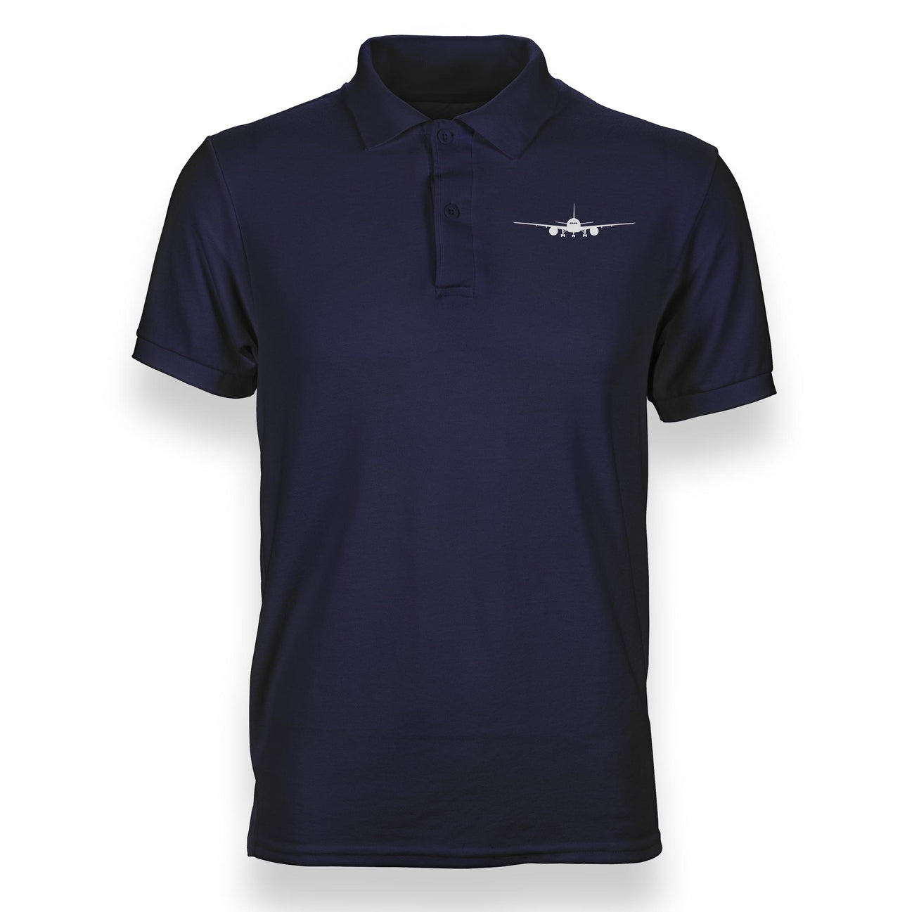 Boeing 777 Silhouette Designed Polo T-Shirts