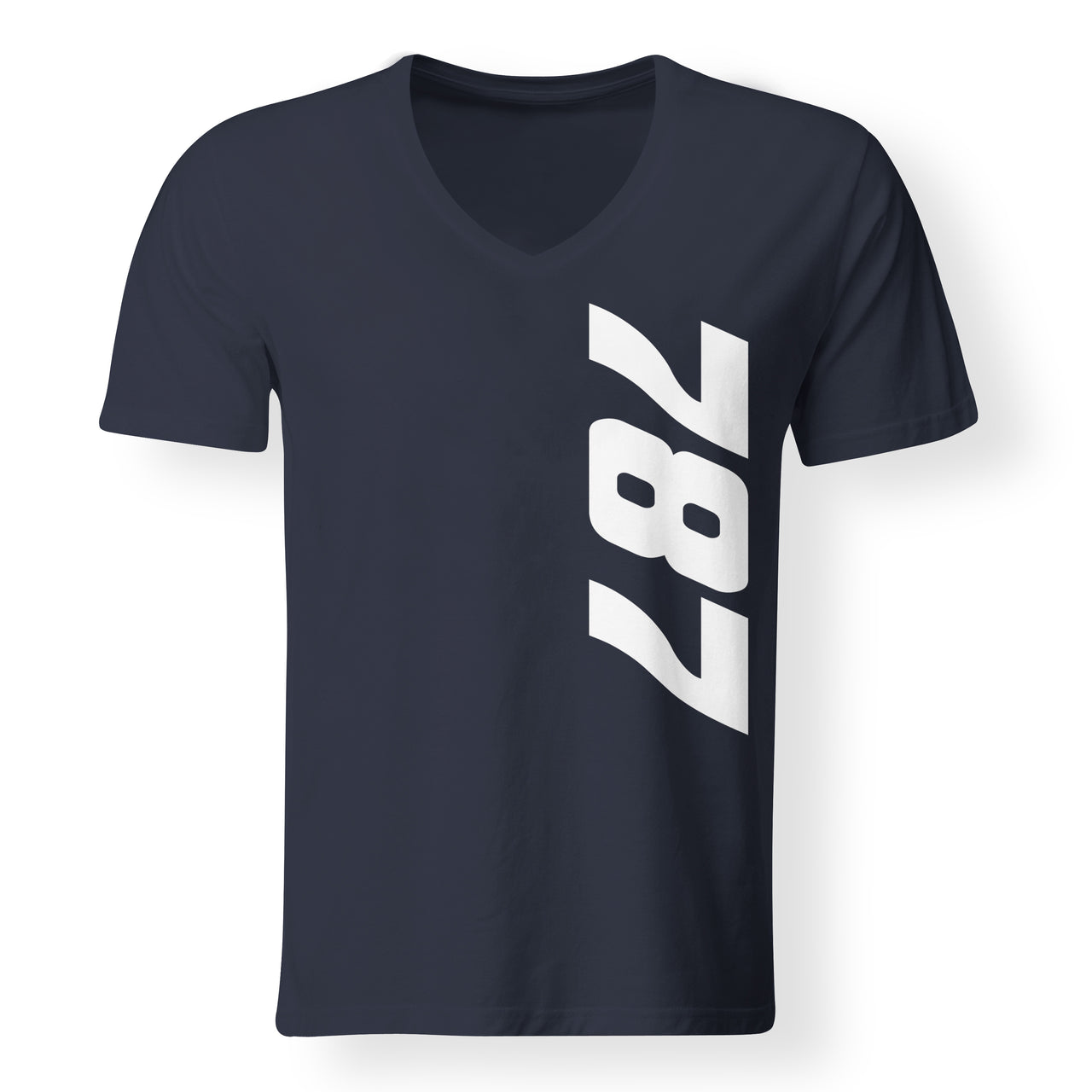 Boeing 787 Text Designed V-Neck T-Shirts
