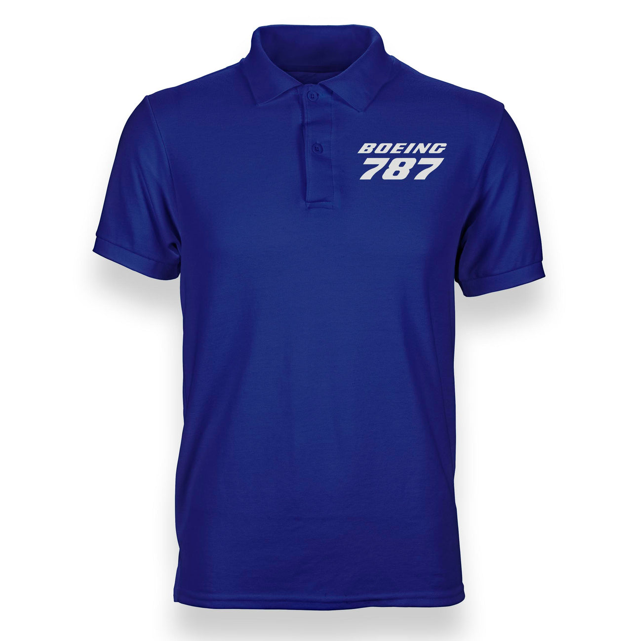 Boeing 787 & Text Designed Polo T-Shirts