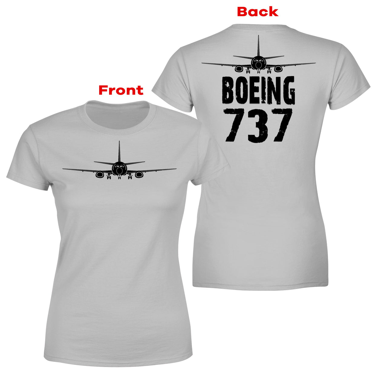 Boeing 737 & Plane Designed Double-Side T-Shirts