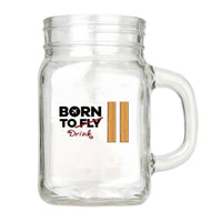 Thumbnail for Born To Drink & 2 Lines Designed Cocktail Glasses