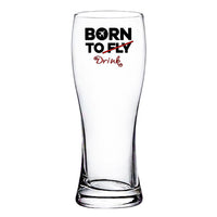 Thumbnail for Born To Drink Designed Pilsner Beer Glasses