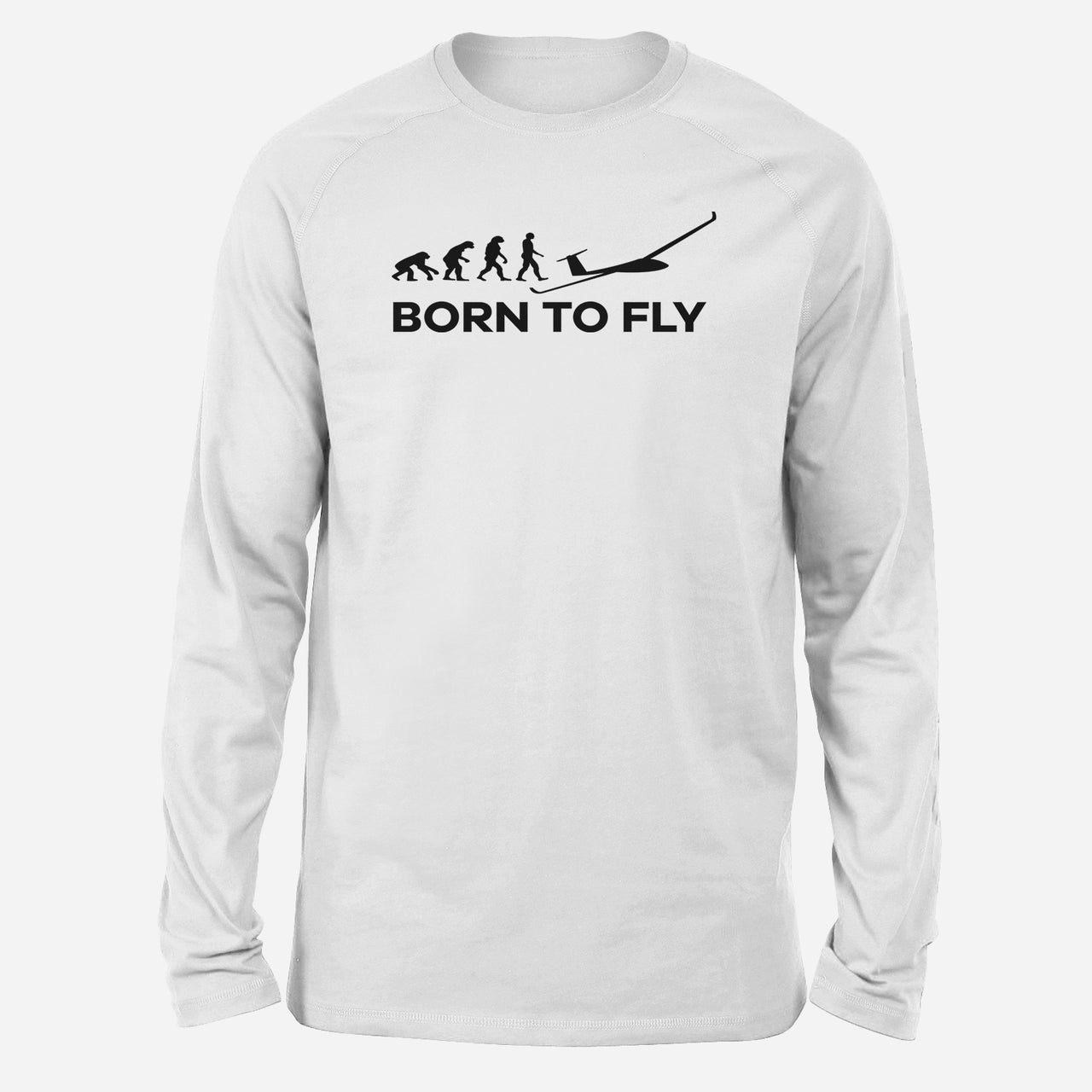 Born To Fly Glider Designed Long-Sleeve T-Shirts