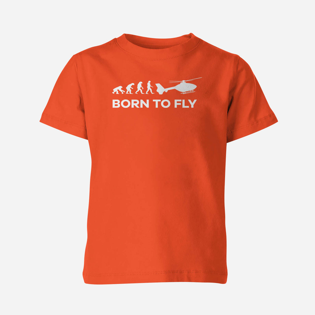 Born To Fly Helicopter Designed Children T-Shirts