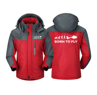 Thumbnail for Born To Fly Helicopter Designed Thick Winter Jackets