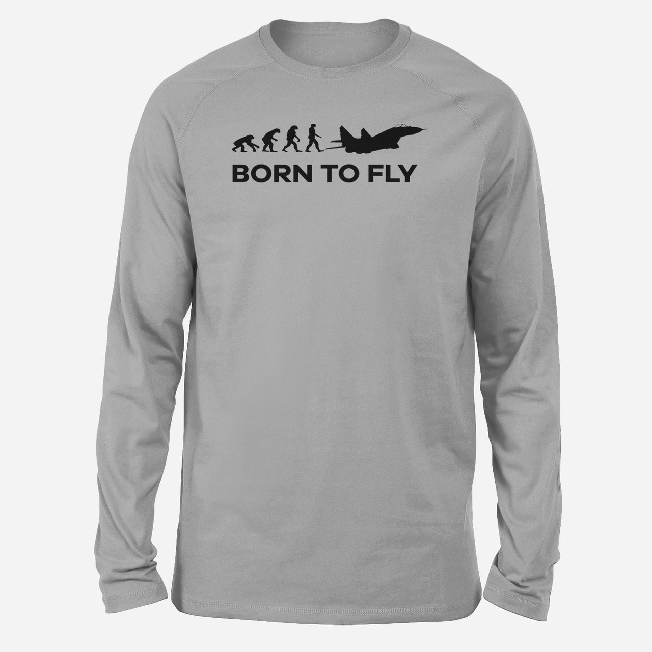 Born To Fly Military Designed Long-Sleeve T-Shirts