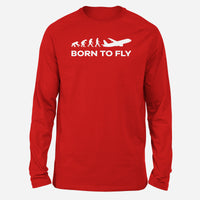 Thumbnail for Born To Fly Designed Long-Sleeve T-Shirts