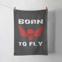 Thumbnail for Born To Fly SKELETON Designed Towels