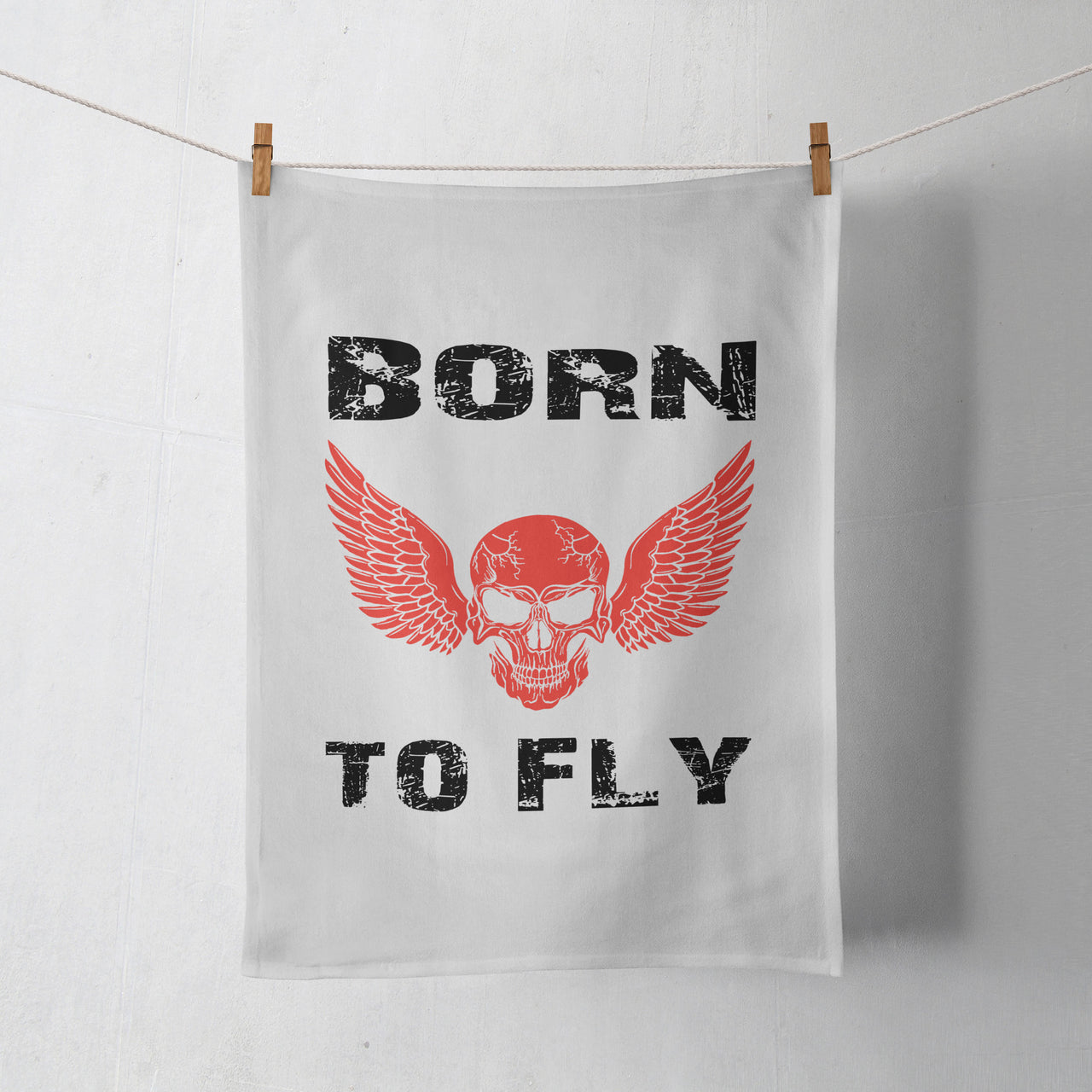 Born To Fly SKELETON Designed Towels