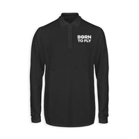 Thumbnail for Born To Fly Special Designed Long Sleeve Polo T-Shirts
