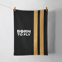 Thumbnail for Born To Fly & Pilot Epaulettes (2 Lines) Designed Towels
