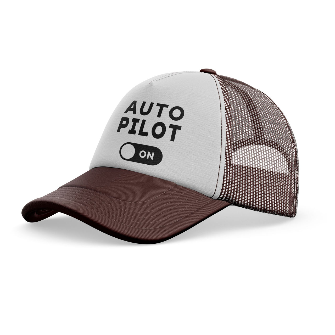 Auto Pilot ON Designed Trucker Caps & Hats