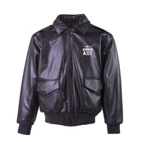 Thumbnail for Airbus A321 & Plane Designed Leather Bomber Jackets (NO Fur)