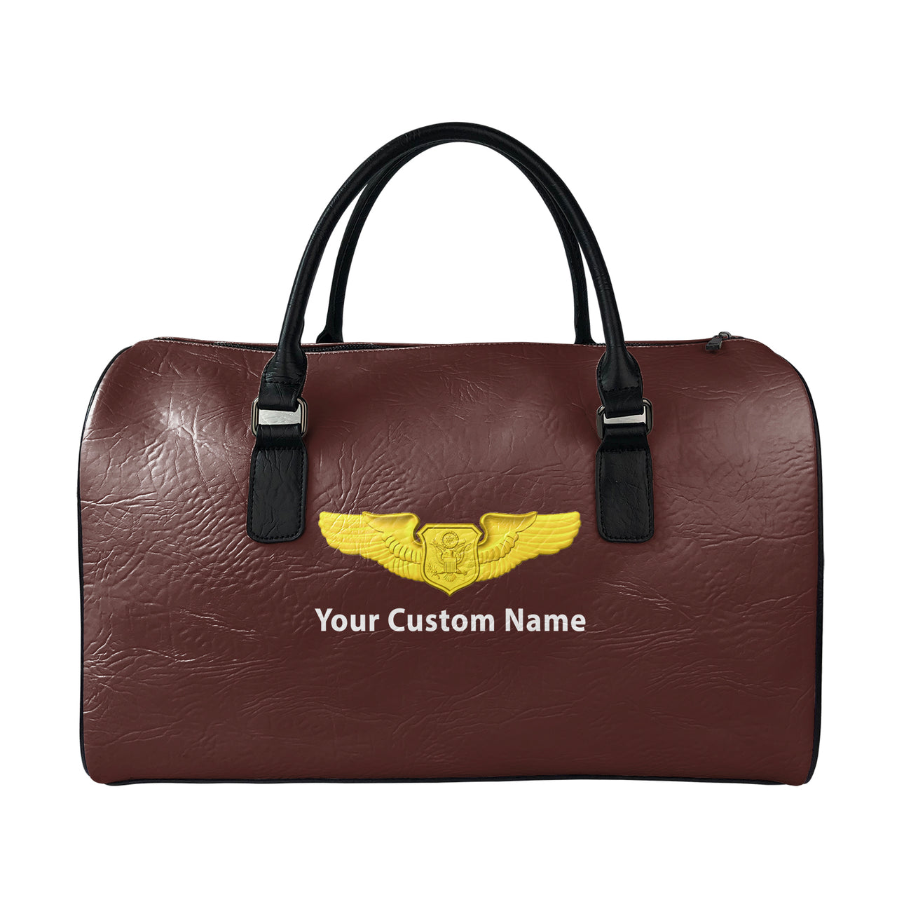 Custom Name (Special US Air Force) Designed Leather Travel Bag