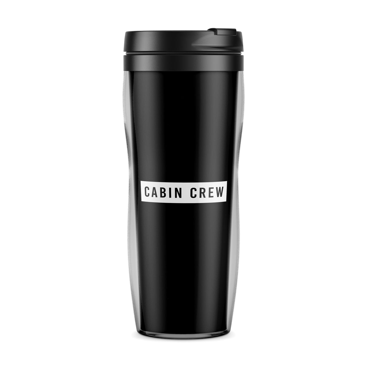 Cabin Crew Text Designed Travel Mugs
