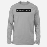 Thumbnail for Cabin Crew Text Designed Long-Sleeve T-Shirts