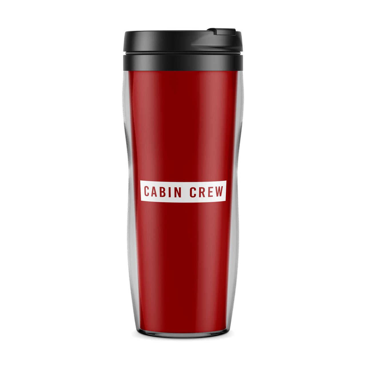 Cabin Crew Text Designed Travel Mugs