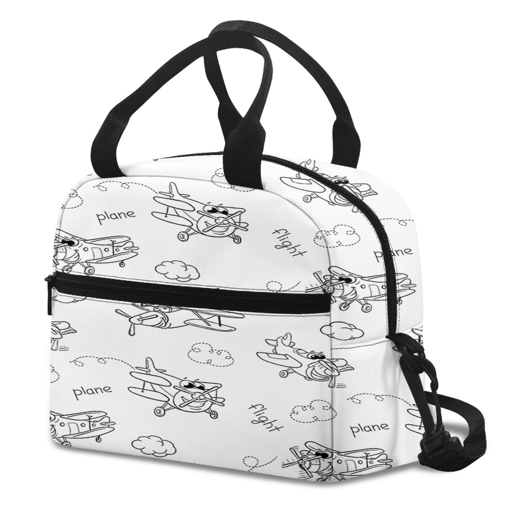 Cartoon Planes Designed Lunch Bags