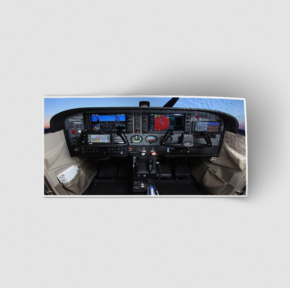 Cessna 172 Cockpit Designed Stickers