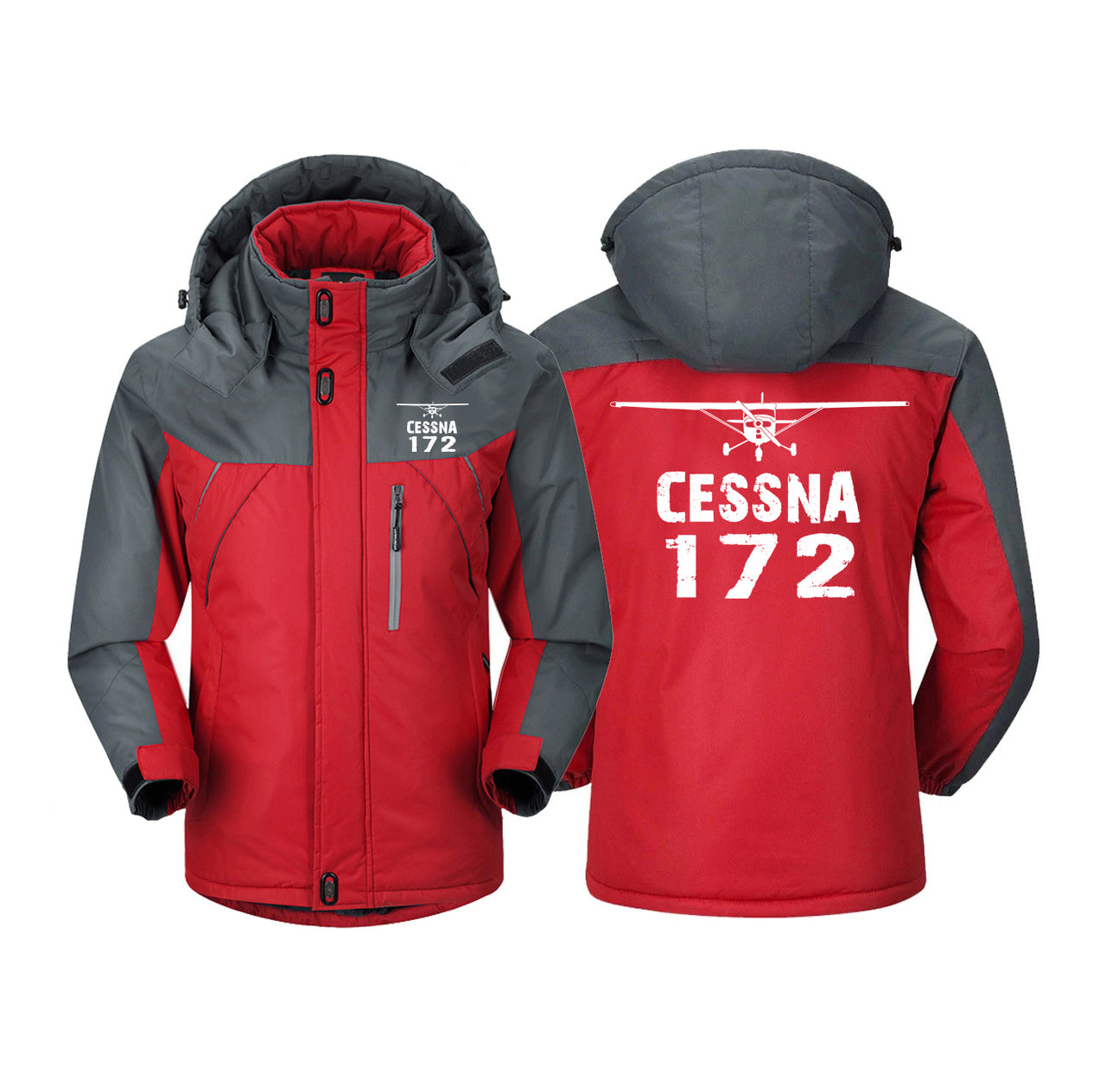 Cessna 172 & Plane Designed Thick Winter Jackets