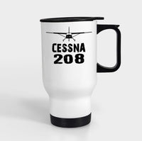 Thumbnail for Cessna 208 & Plane Designed Travel Mugs (With Holder)