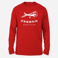 Thumbnail for Cessna Aeroclub Designed Long-Sleeve T-Shirts