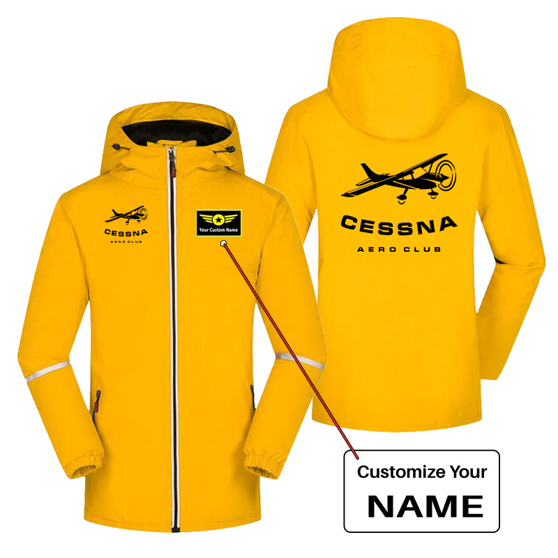 Cessna Aeroclub Designed Rain Coats & Jackets