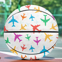 Thumbnail for Cheerful Seamless Airplanes Designed Basketball