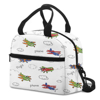 Thumbnail for Colorful Cartoon Planes Designed Lunch Bags