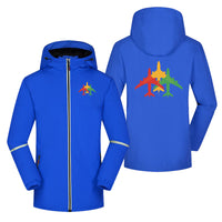 Thumbnail for Colourful 3 Airplanes Designed Rain Coats & Jackets