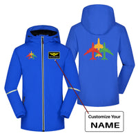 Thumbnail for Colourful 3 Airplanes Designed Rain Coats & Jackets