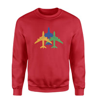 Thumbnail for Colourful 3 Airplanes Designed Sweatshirts