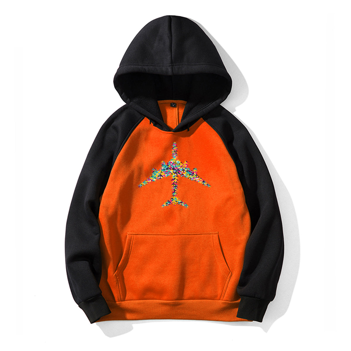 Colourful Airplane Designed Colourful Hoodies