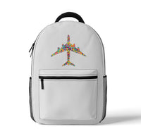 Thumbnail for Colourful Airplane Designed 3D Backpacks