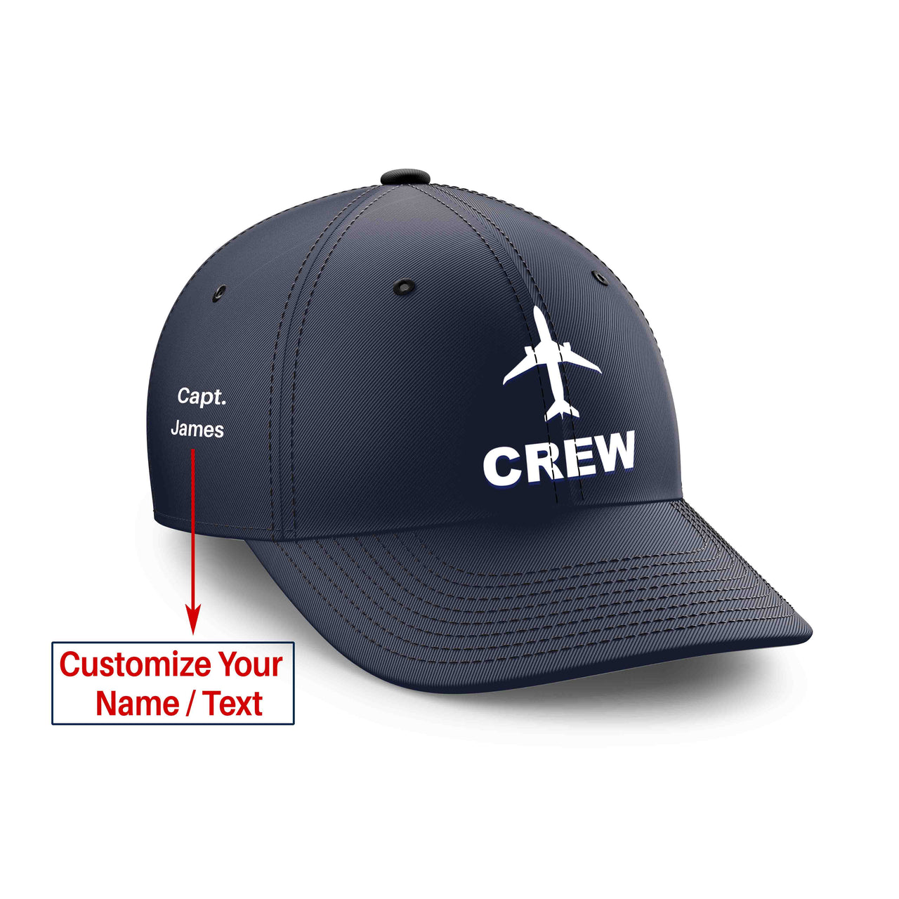 Customizable Name & CREW Embroidered Hats
