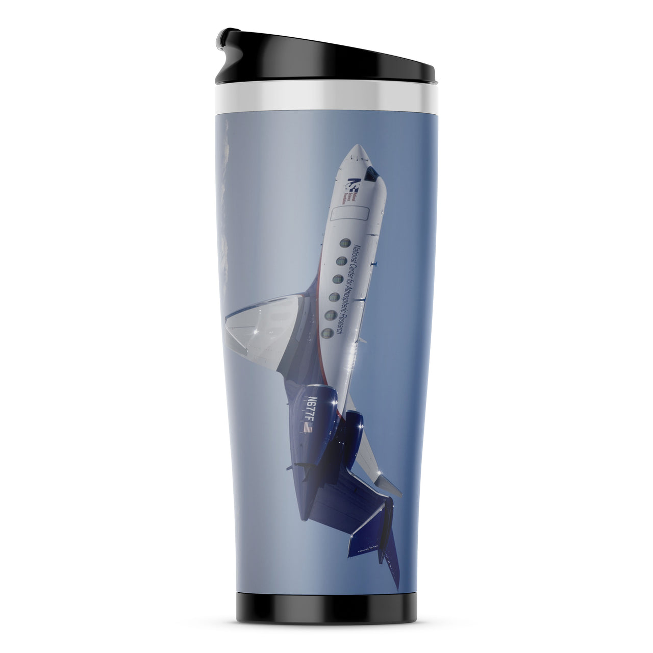 Cruising Gulfstream Jet Designed Travel Mugs