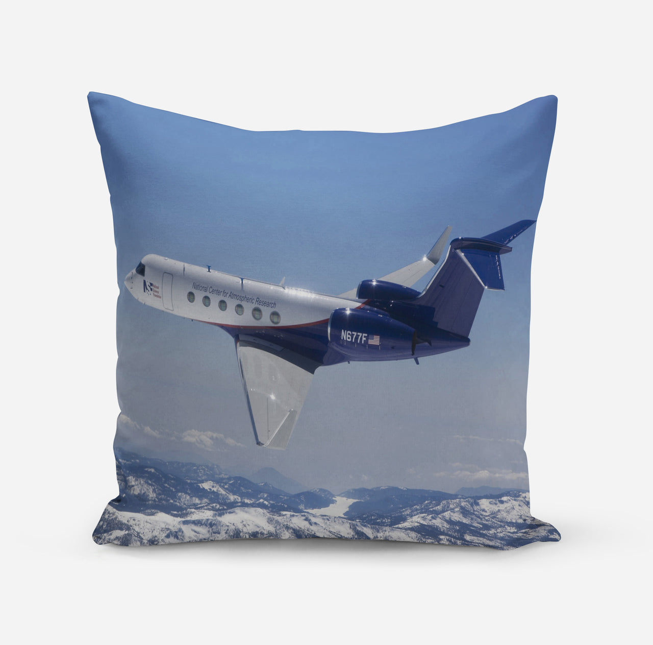 Cruising Gulfstream Jet Designed Pillows