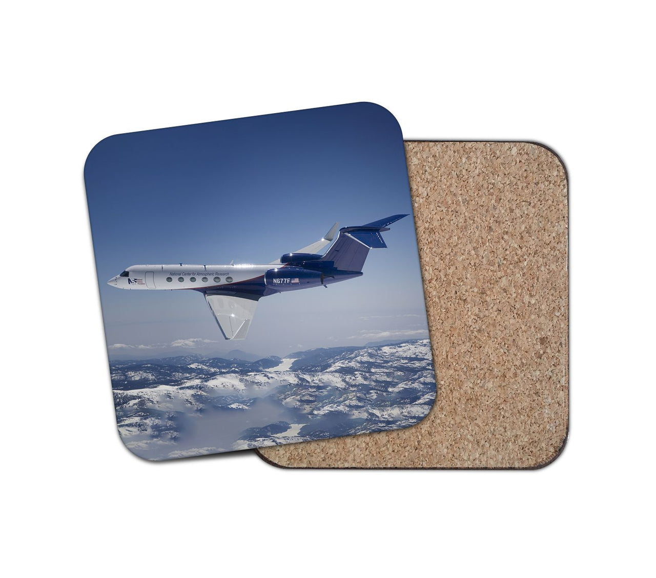 Cruising Gulfstream Jet Designed Coasters