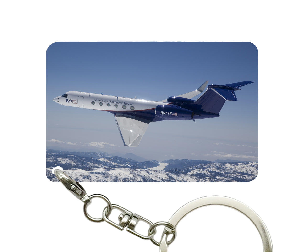 Cruising Gulfstream Jet Designed Key Chains