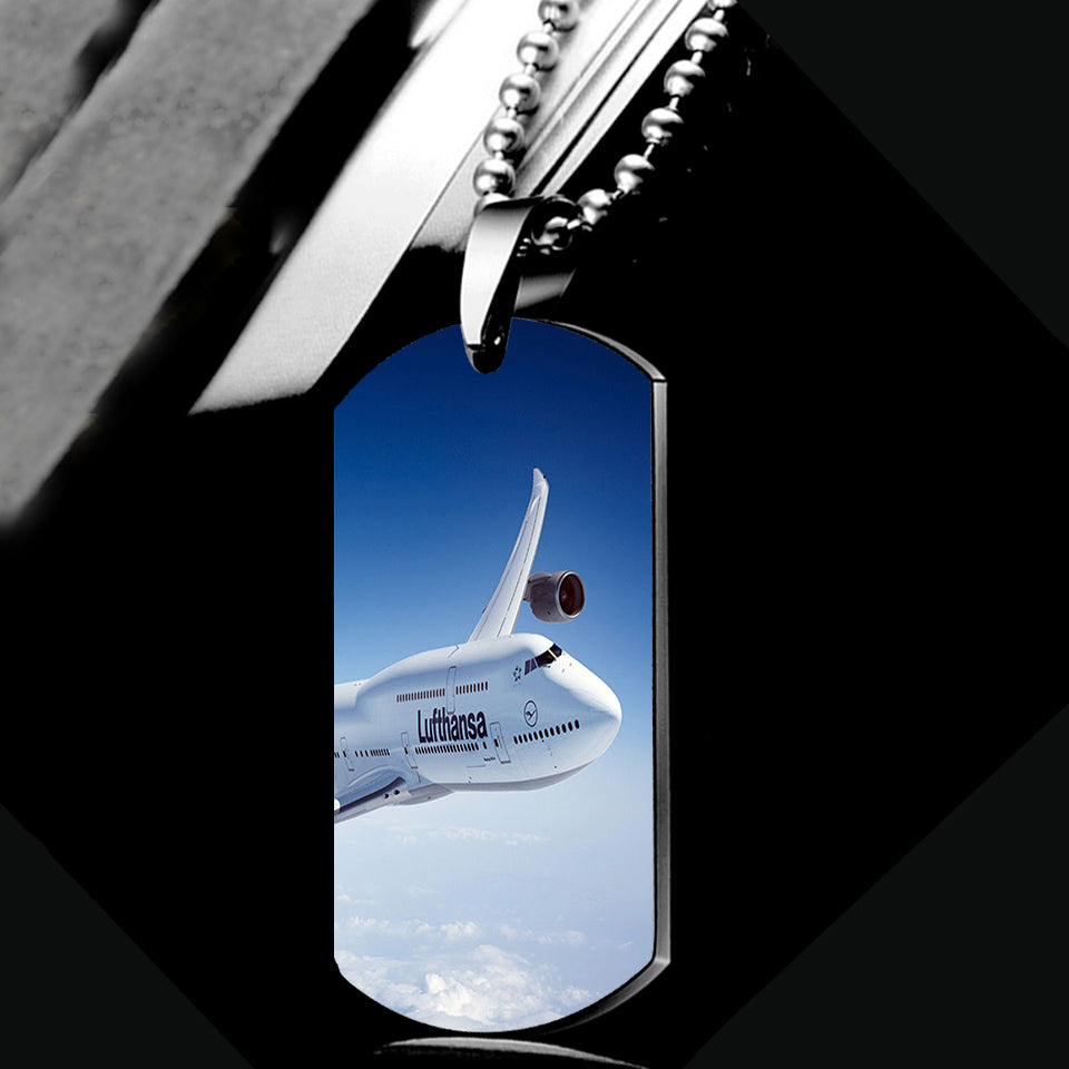Cruising Lufthansa's Boeing 747 Designed Metal Necklaces