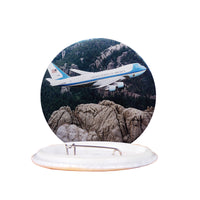 Thumbnail for Cruising United States of America Boeing 747 Printed Pillows Designed Pins