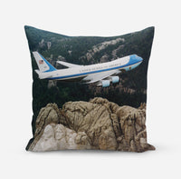 Thumbnail for Cruising United States of America Boeing 747 Printed Pillows Designed Pillows