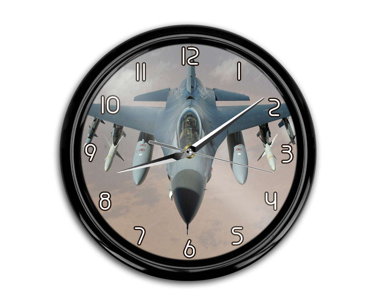 Cruising Fighting Falcon F16 Printed Wall Clocks Aviation Shop 