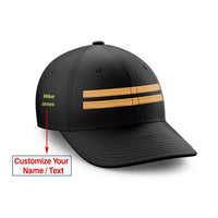 Thumbnail for Customizable Name & Pilot Epaulette (2 Lines) Embroidered Hats