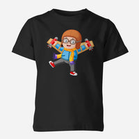 Thumbnail for Cute Little Boy Pilot Costume Playing With Wings Children T-Shirts